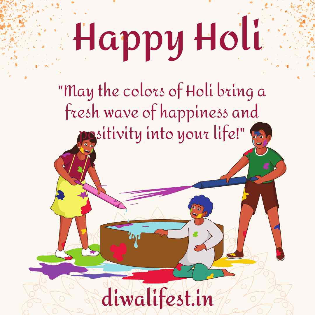 Happy Holi message with colorful background celebrating the festival of colors," "Happy Holi greeting with a quote spreading love and peace on the festival," "Vibrant Holi message wishing joy and happiness to loved ones," "Festive Happy Holi design with children playing with colors," "Holi celebration message encouraging unity, peace, and colorful festivities," "Heartwarming Happy Holi message to bring loved ones closer," "Inspirational Holi message spreading peace and love worldwide," "Holi greeting with children celebrating the festival with colors and smiles," "Joyful Happy Holi message promoting togetherness and harmony," "Festival of Holi message with colors and a cheerful festive atmosphere