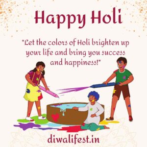 Happy Holi message with colorful background celebrating the festival of colors," "Happy Holi greeting with a quote spreading love and peace on the festival," "Vibrant Holi message wishing joy and happiness to loved ones," "Festive Happy Holi design with children playing with colors," "Holi celebration message encouraging unity, peace, and colorful festivities," "Heartwarming Happy Holi message to bring loved ones closer," "Inspirational Holi message spreading peace and love worldwide," "Holi greeting with children celebrating the festival with colors and smiles," "Joyful Happy Holi message promoting togetherness and harmony," "Festival of Holi message with colors and a cheerful festive atmosphere